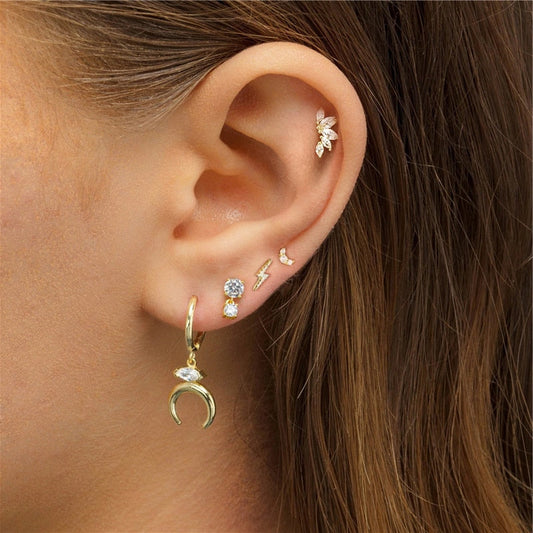 CRYSTAL PAVE EARRINGS S925